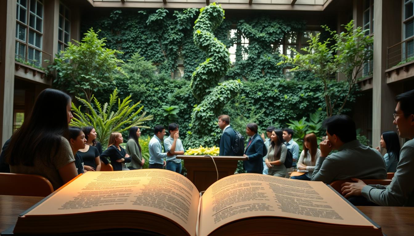 A serene academic setting