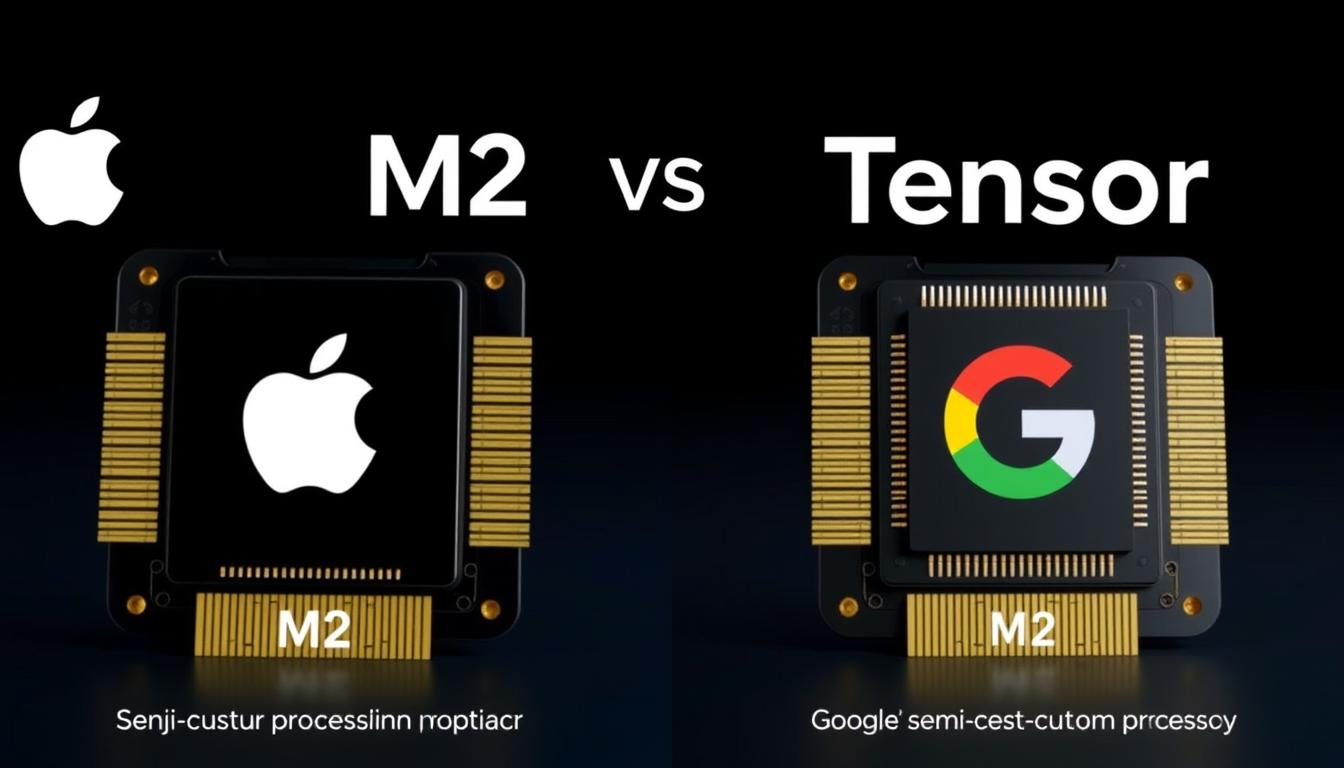 Apple Silicon M2 chip compared to Google Tensor processor Apple Silicon M2 chip compared to Google Tensor processor