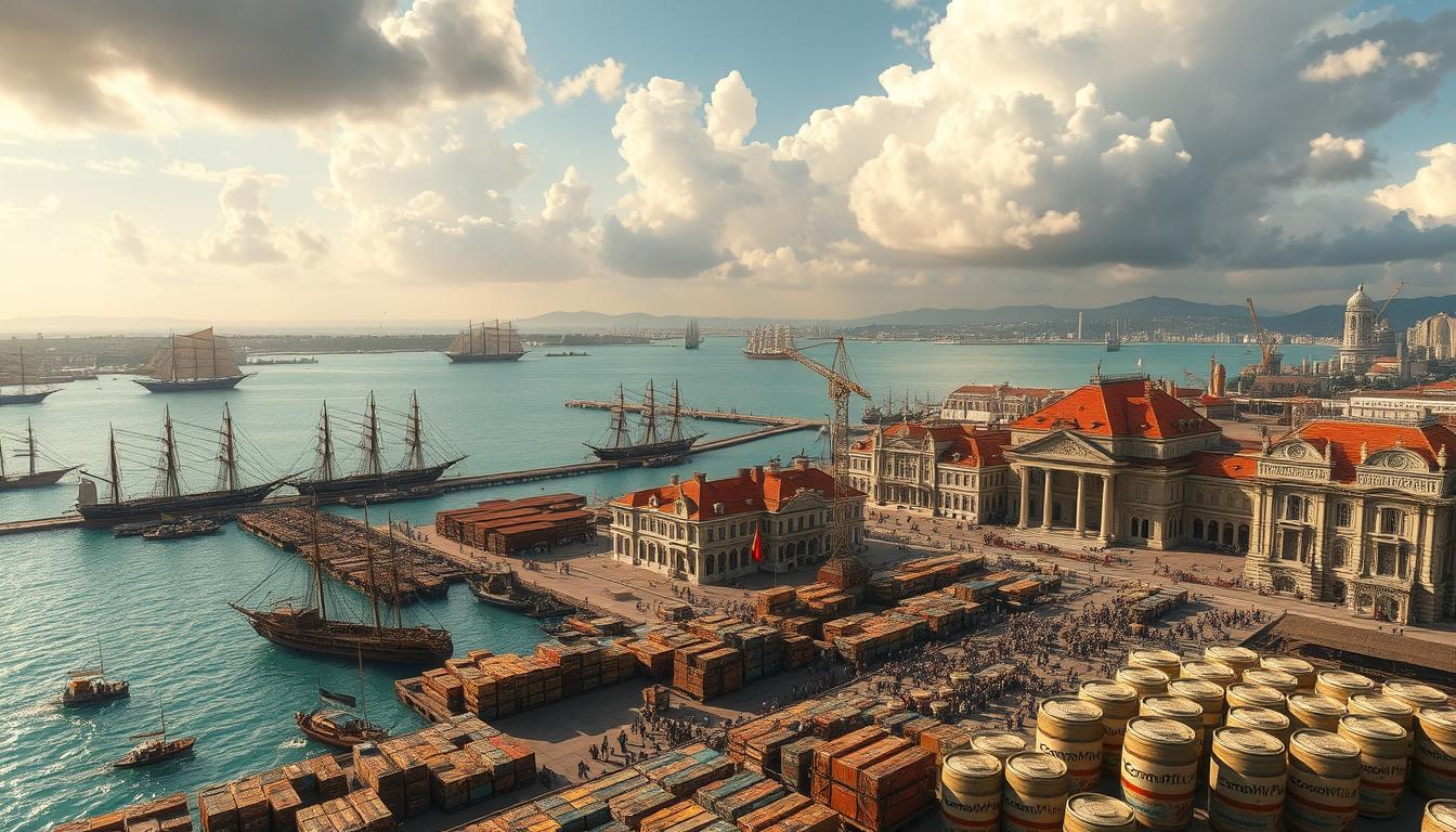 Colonial trade routes Singapore