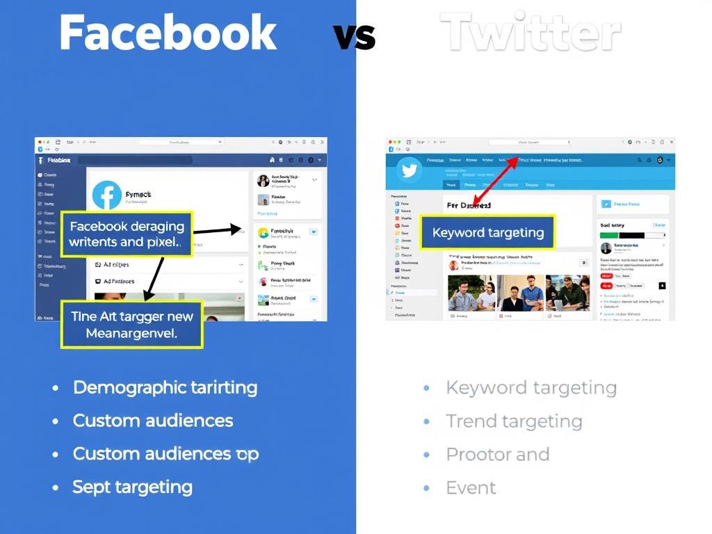 Comparison of Facebook and Twitter advertising platforms and their influence on marketing