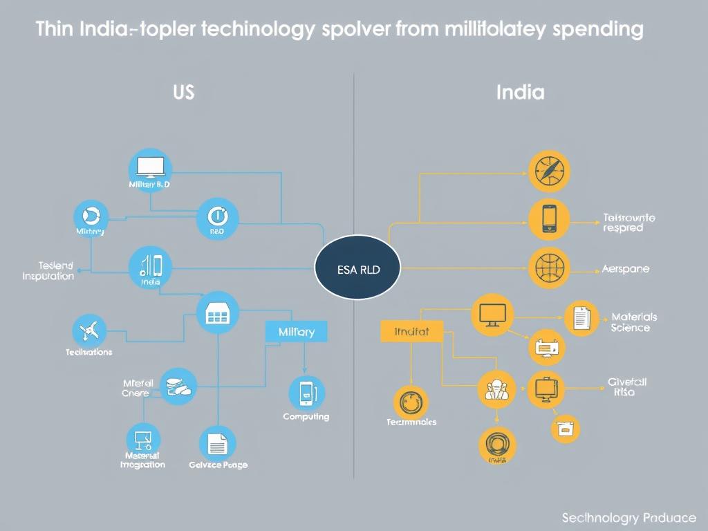 Comparison of technological spillovers from military spending in US and India Comparison of technological spillovers from military spending in US and India