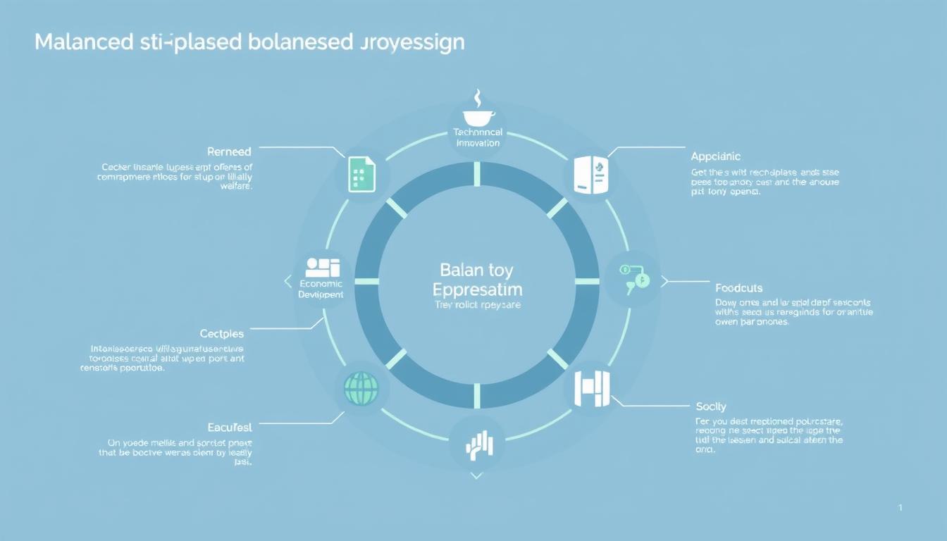 Infographic showing balanced approach to military spending and economic growth Infographic showing balanced approach to military spending and economic growth