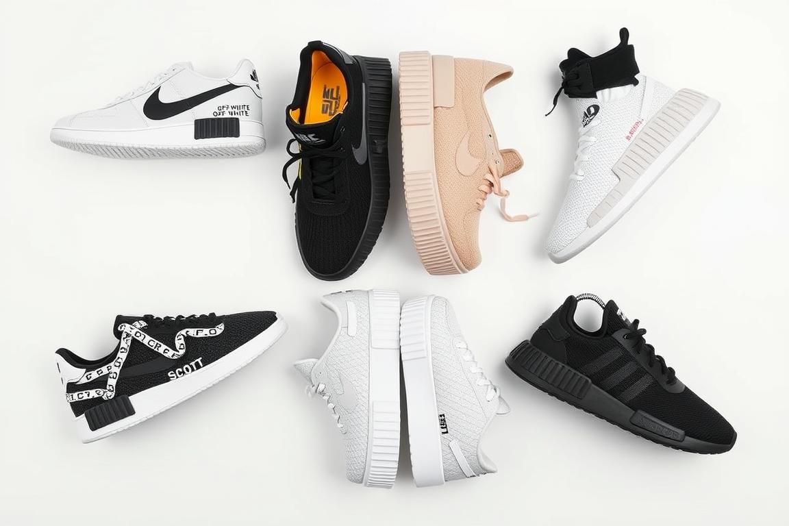 Limited edition sneaker releases from Nike and Adidas in the sports fashion industry comparison
