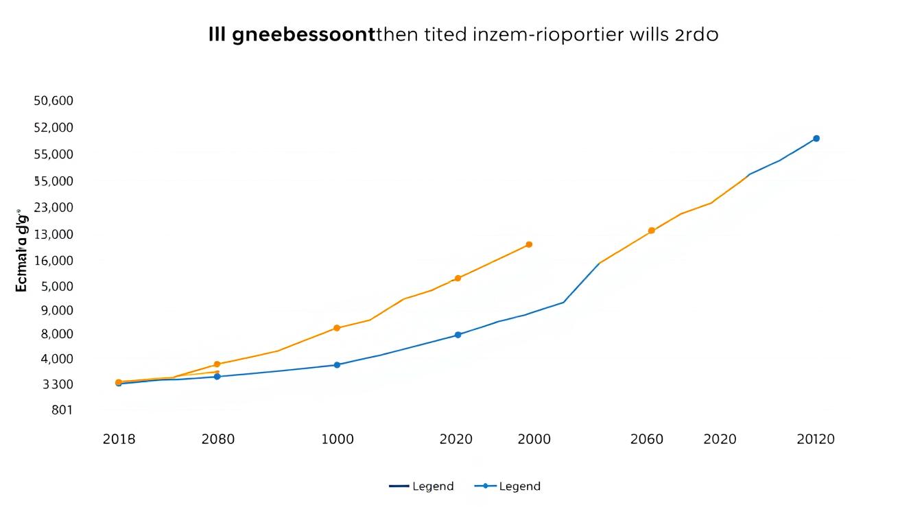 Line graph showing military spending and economic growth correlation for both countries over time
