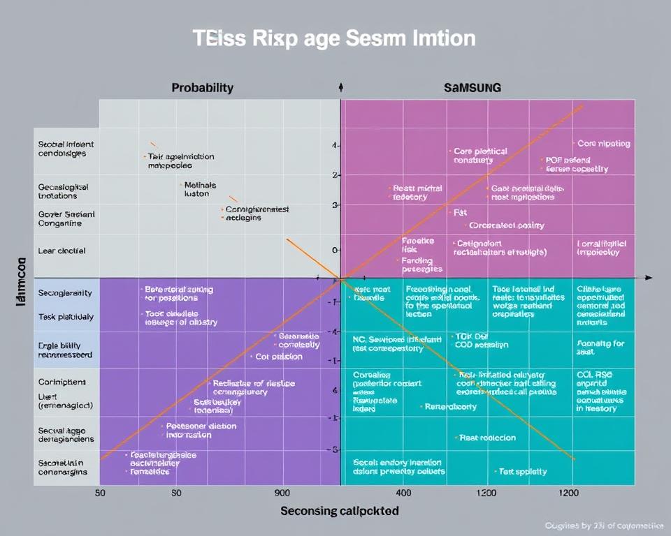 Risk assessment matrix for TSMC and Samsung semiconductor business challenges Risk assessment matrix for TSMC and Samsung semiconductor business challenges