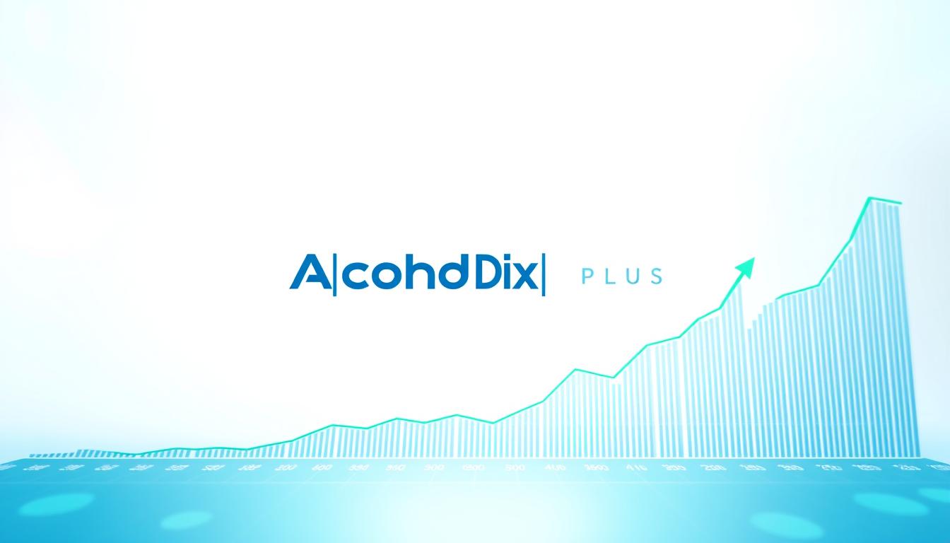 A visually striking data visualization depicting the revenue growth of Ahold Delhaize, a leading global retail giant. The image showcases a clean, minimalist infographic against a bright, airy backdrop. Sleek, geometric shapes and lines in the brand's signature colors of blue and green convey a sense of financial stability and growth. The &quot;EconoMix Plus&quot; logo is prominently displayed, adding a professional, branded touch. Careful attention to lighting and perspective creates depth and visual interest, drawing the viewer's eye through the various data points and metrics. The overall mood is one of precision, authority, and forward momentum, perfectly complementing the article's focus on Ahold Delhaize's financial performance and success.
