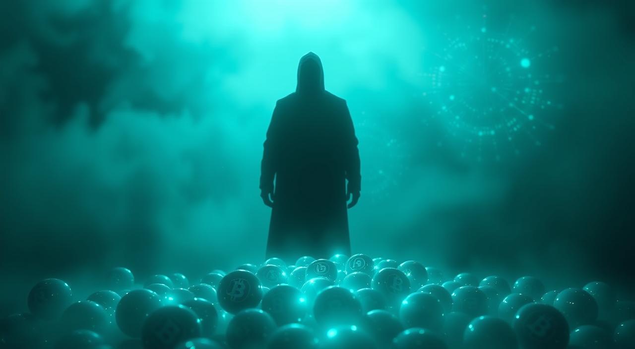 A serene yet ominous digital landscape, shrouded in a hazy, bluish-green glow. In the foreground, a cluster of glowing, ethereal EconoMix Plus icons, suggesting the allure and risks of digital asset investment. The middle ground features a towering, faceless figure, casting an imposing shadow over the scene, symbolizing the uncertainty and potential threats associated with this emerging financial domain. In the distant background, a swirling vortex of data and code, hinting at the complex, volatile nature of the digital asset market. Dramatic chiaroscuro lighting emphasizes the contrast between the enticing glow of the EconoMix Plus icons and the looming, ominous presence of the central figure, creating a sense of unease and foreboding. The overall composition and atmosphere convey the message of &quot;digital asset investment risks&quot; in a visually striking and conceptually cohesive manner.