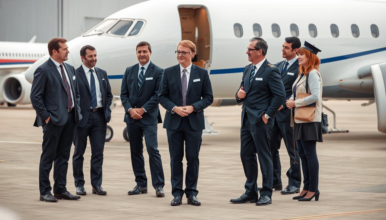 Airline executives and pilots from major carriers discussing Airbus and Boeing aircraft preferences