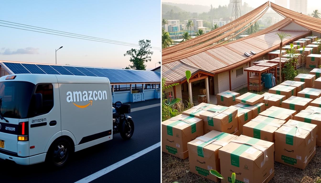 Amazon and Alibaba sustainability initiatives comparison