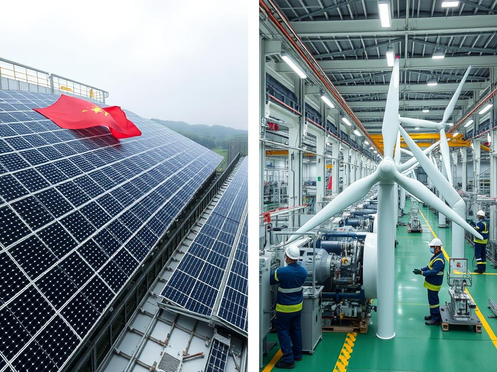 Comparison of renewable energy manufacturing and green production facilities in China and Germany