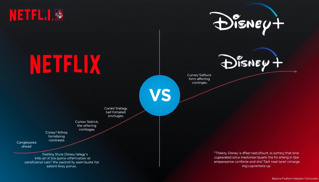 Concluding visualization showing Netflix vs Disney+ future trajectories in the entertainment landscape Concluding visualization showing Netflix vs Disney+ future trajectories in the entertainment landscape
