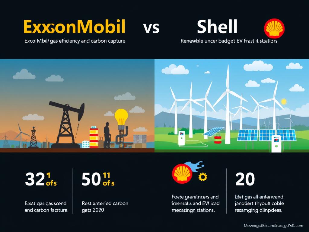 Contrasting business strategies of ExxonMobil and Shell in the clean energy transition Contrasting business strategies of ExxonMobil and Shell in the clean energy transition