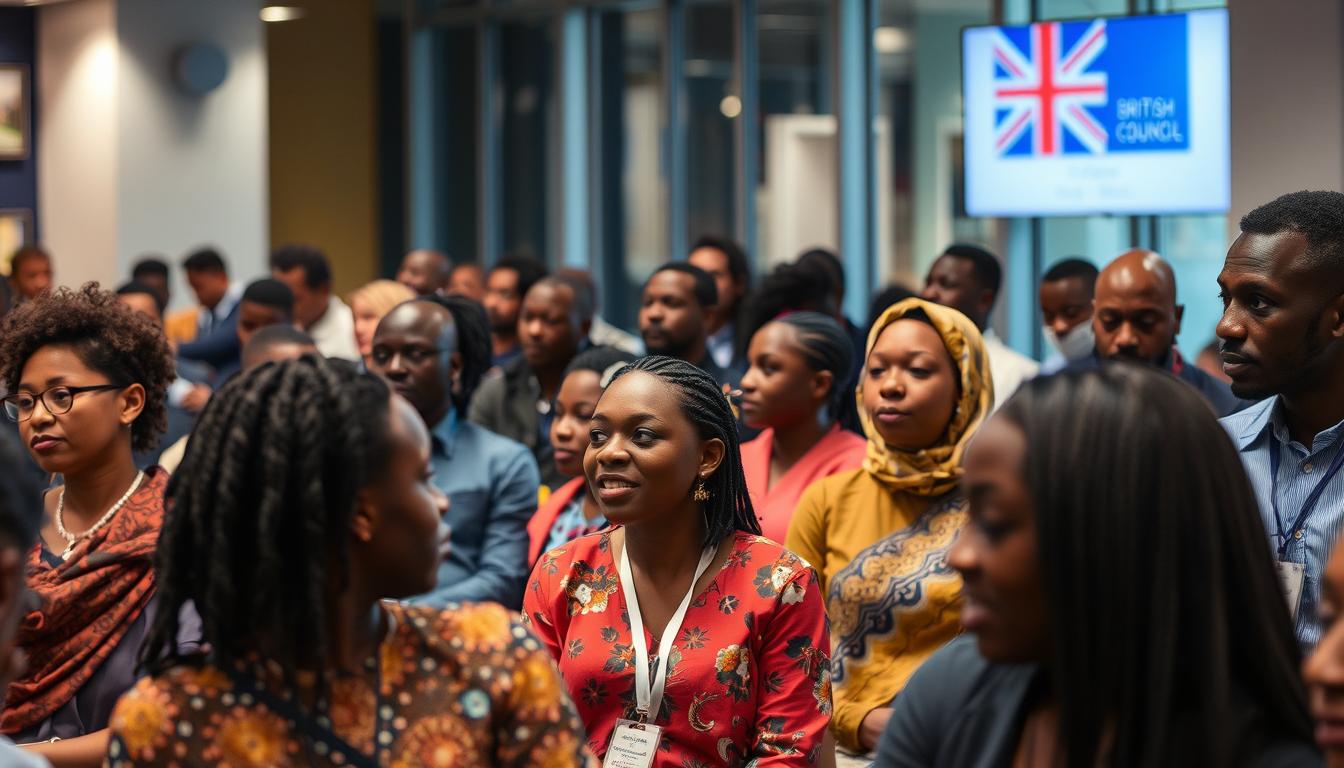 Cultural event showing French or British soft power influence in Africa