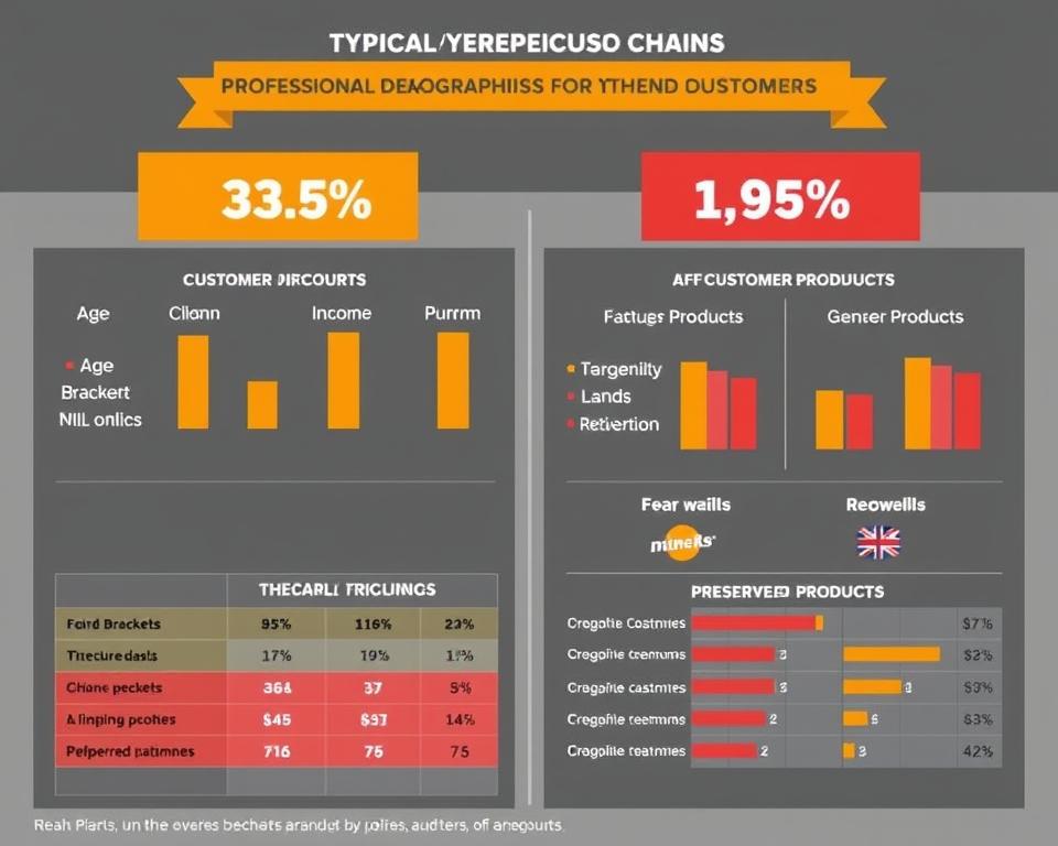 Customer demographics comparison showing typical Starbucks vs Dunkin' customers and their preferences