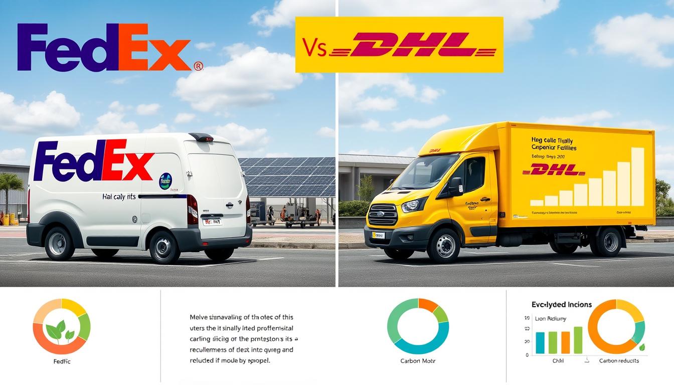FedEx vs DHL faster shipping services sustainability initiatives and electric delivery fleets