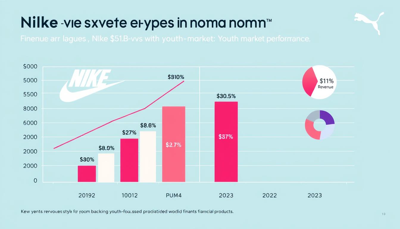 Financial performance comparison between Nike and Puma with youth market focus