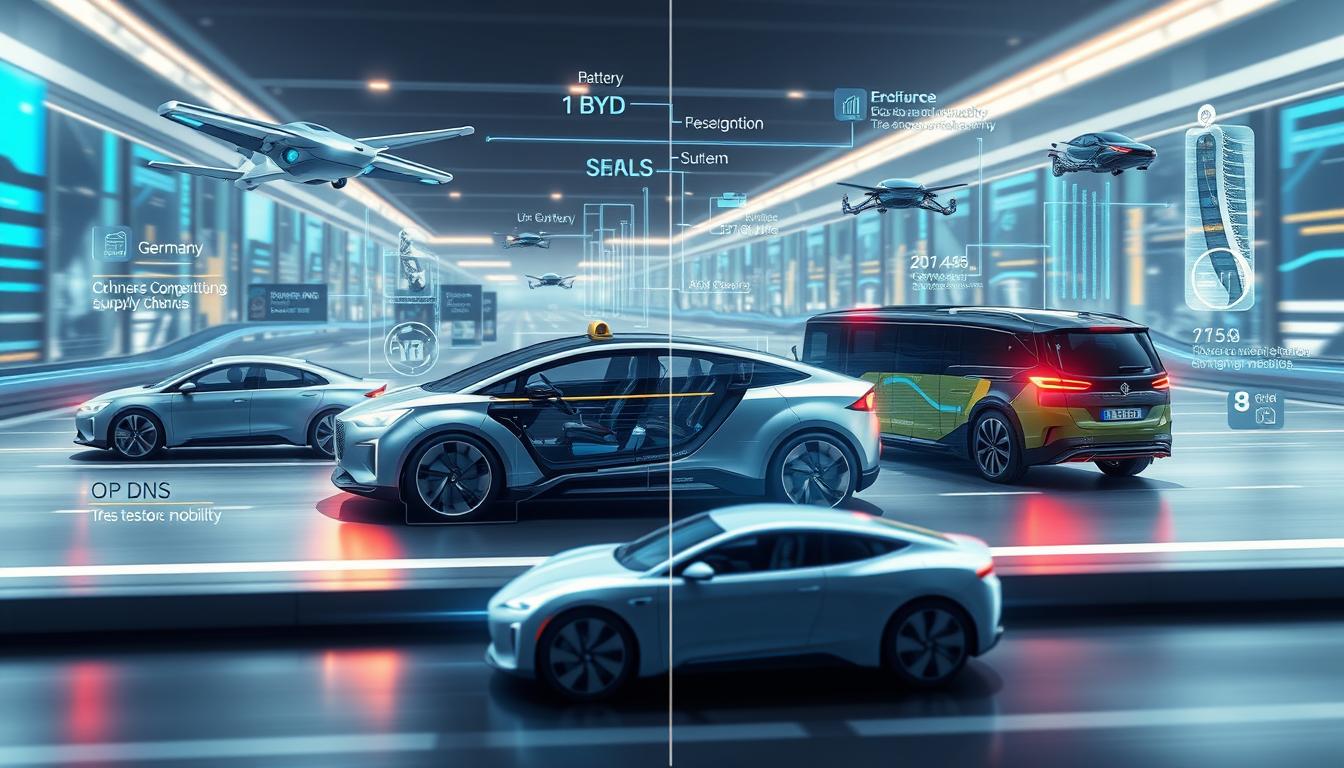 Future automotive industry trends showing emerging technologies and market shifts affecting US and German manufacturers
