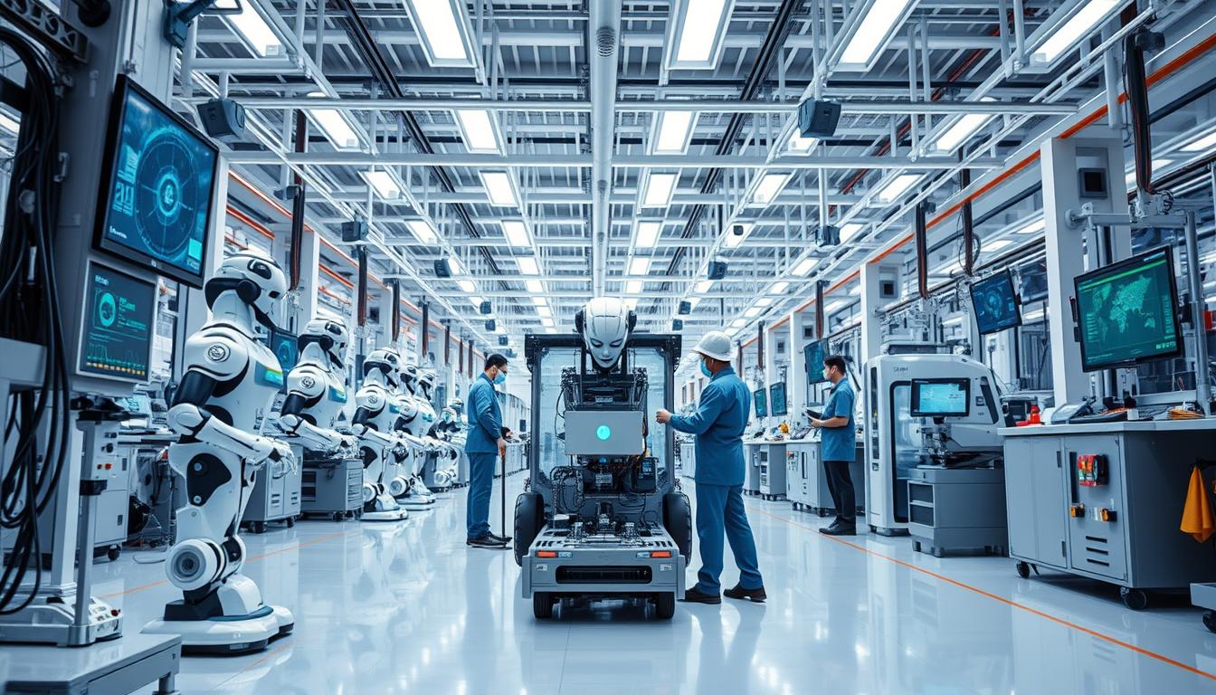Future manufacturing vision showing high-tech production facilities representing the potential of Vietnam vs Thailand manufacturing hub development Future manufacturing vision showing high-tech production facilities representing the potential of Vietnam vs Thailand manufacturing hub development
