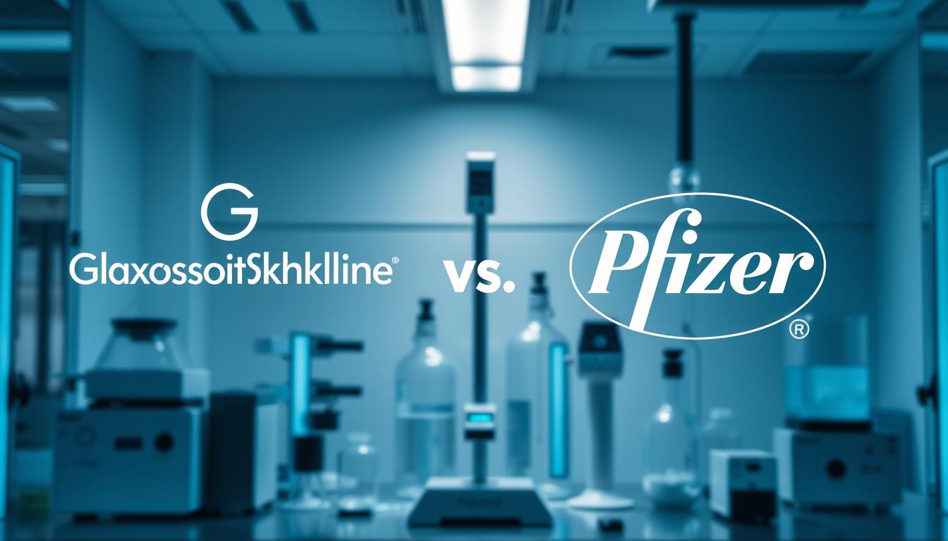 GlaxoSmithKline and Pfizer who leads the biopharmaceutical market
