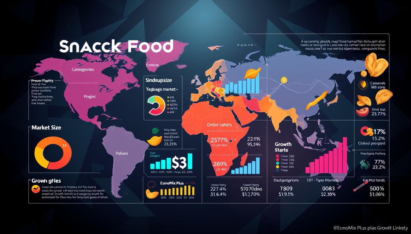 Global snack food market size and growth