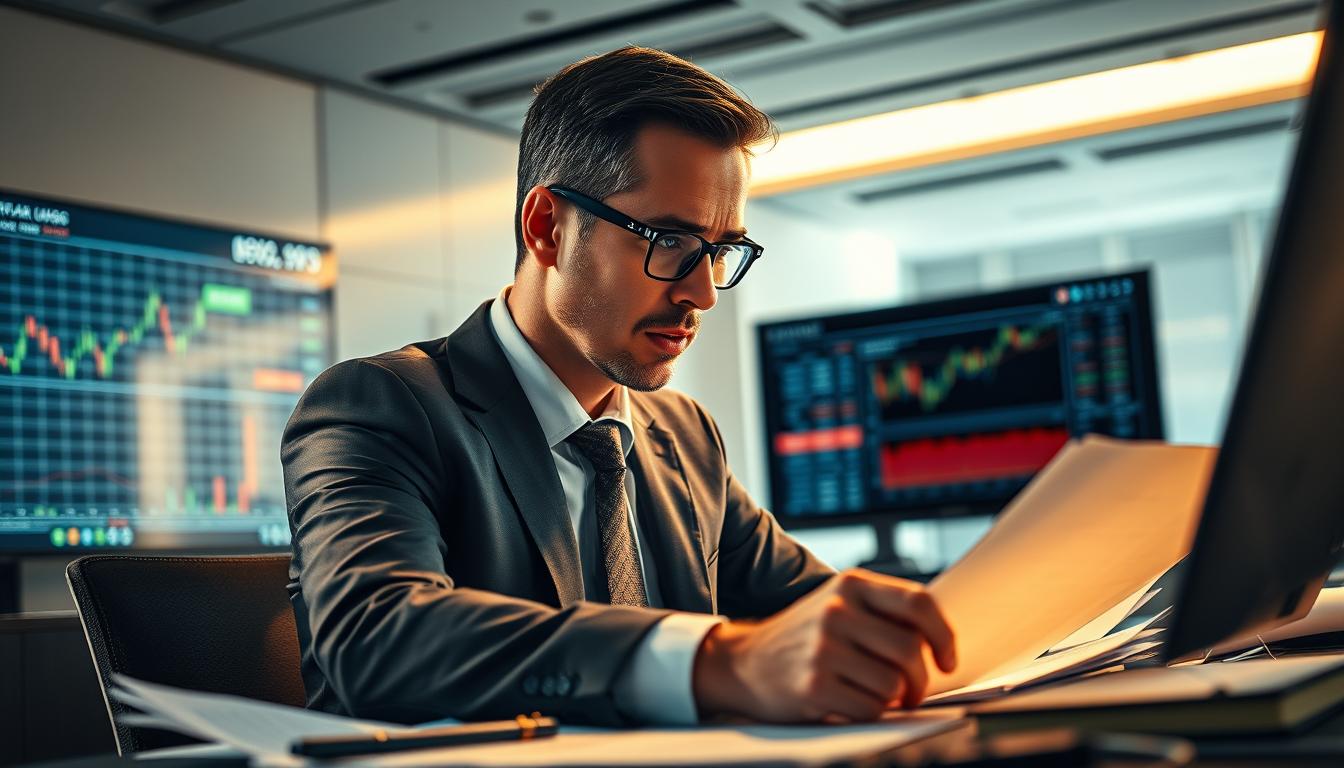 Hedge fund strategist analyzing market trends