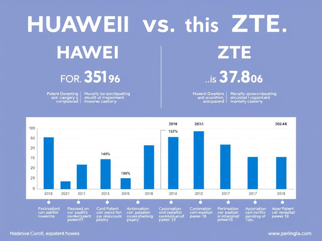 Huawei vs ZTE 5G technology comparison showing their patent portfolios and innovation centers Huawei vs ZTE 5G technology comparison showing their patent portfolios and innovation centers
