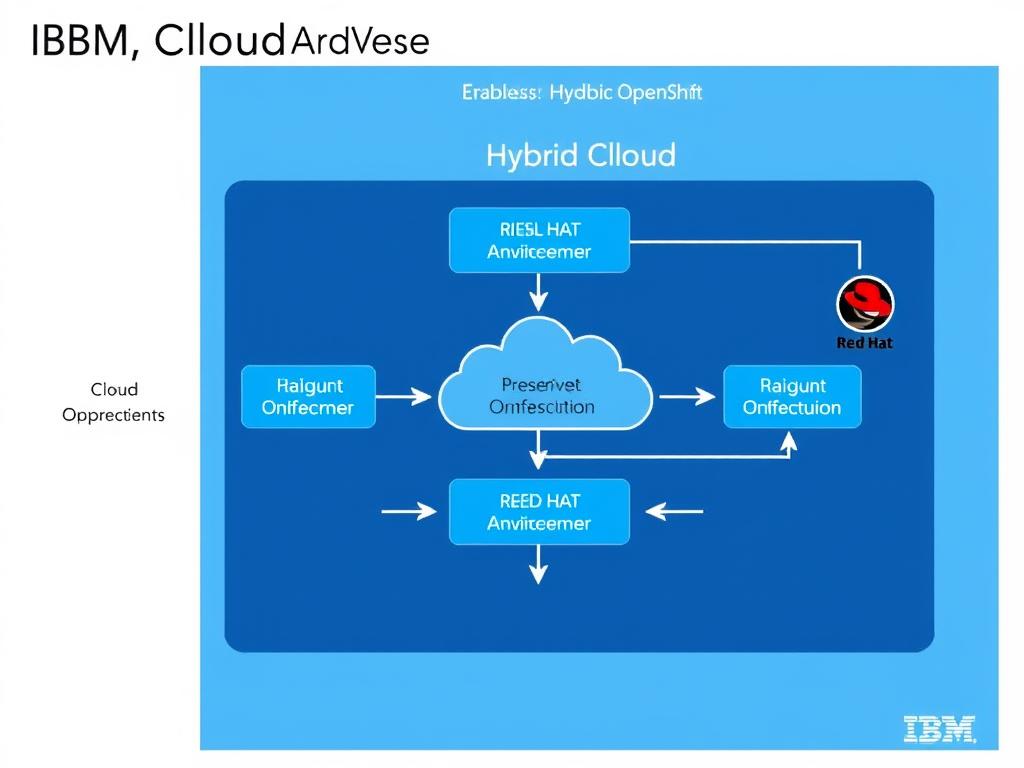 IBM Cloud with Red Hat OpenShift architecture diagram for enterprise computing