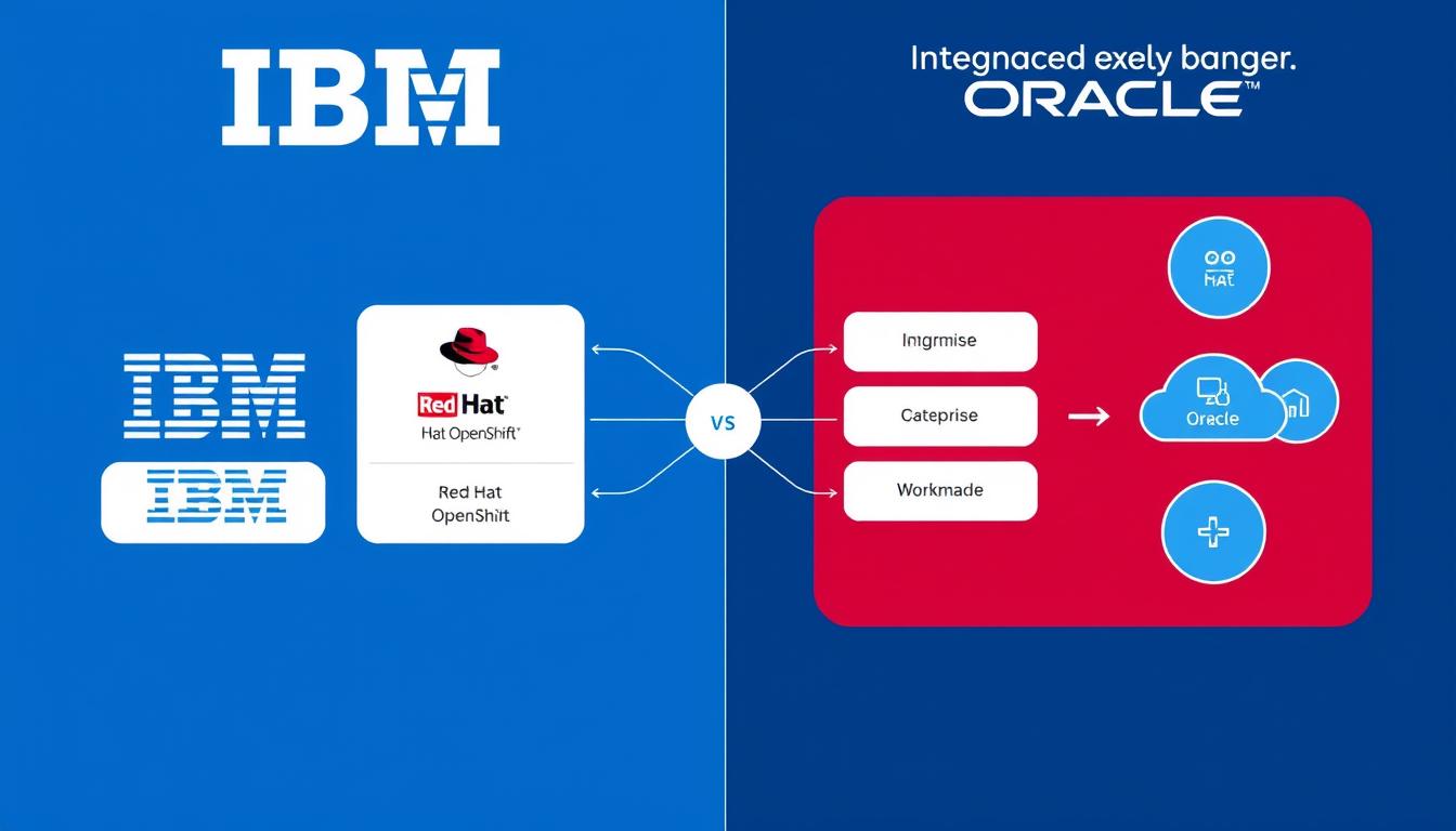 IBM vs Oracle enterprise computing comparison showing their different cloud architectures