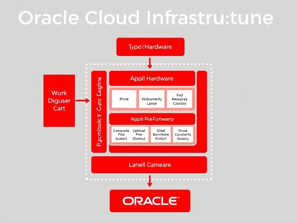 Oracle Cloud Infrastructure architecture showing enterprise computing capabilities