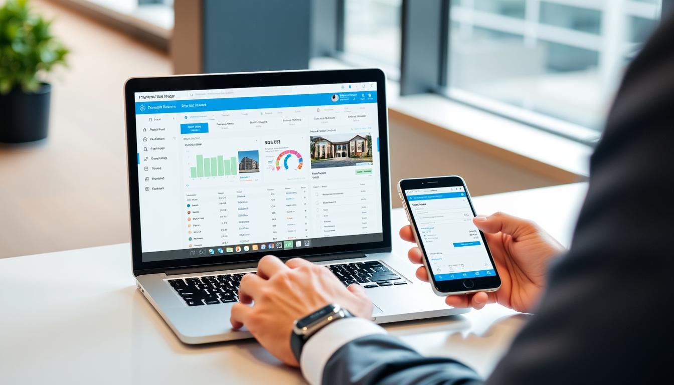 Property manager using channel management software on multiple devices Property manager using channel management software on multiple devices