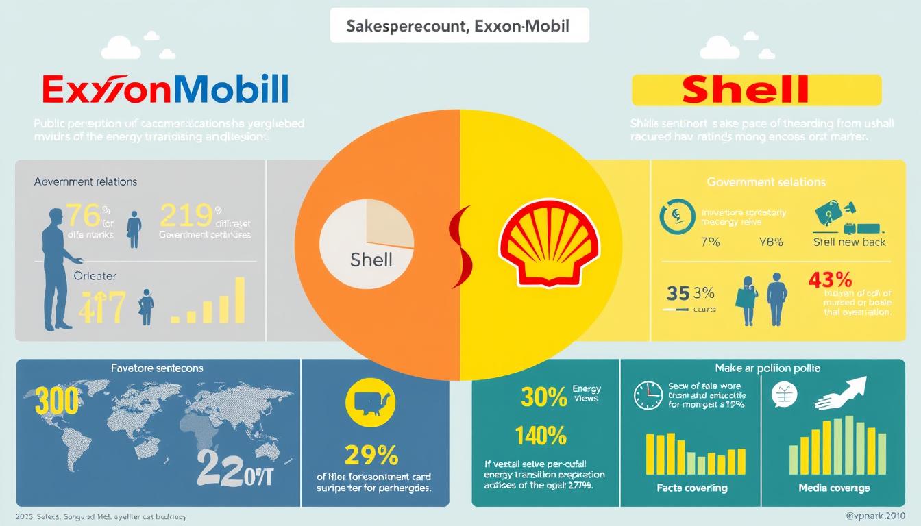 Public perception comparison of ExxonMobil and Shell's clean energy transition efforts Public perception comparison of ExxonMobil and Shell's clean energy transition efforts