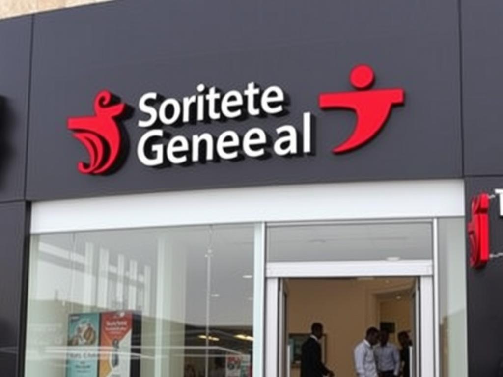 Société Générale bank branch in West Africa illustrating France vs UK African markets financial competition