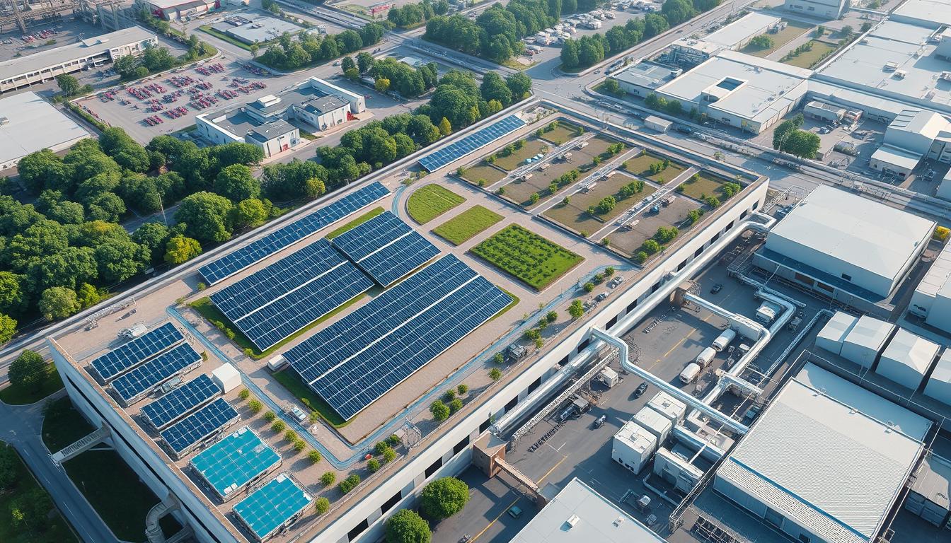 Sustainable semiconductor manufacturing with solar panels and water recycling systems Sustainable semiconductor manufacturing with solar panels and water recycling systems