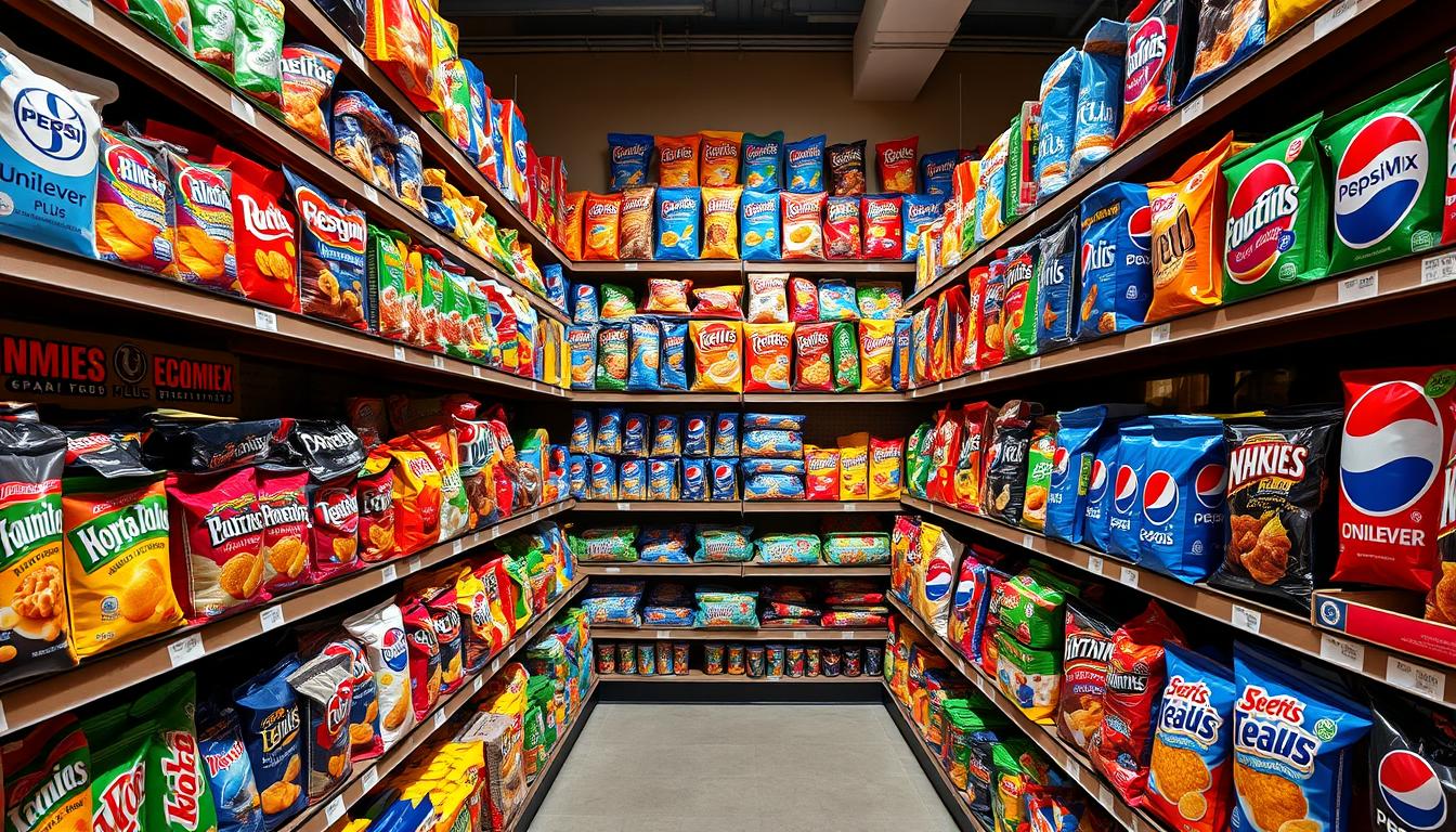 Unilever and PepsiCo who dominates the snack food market