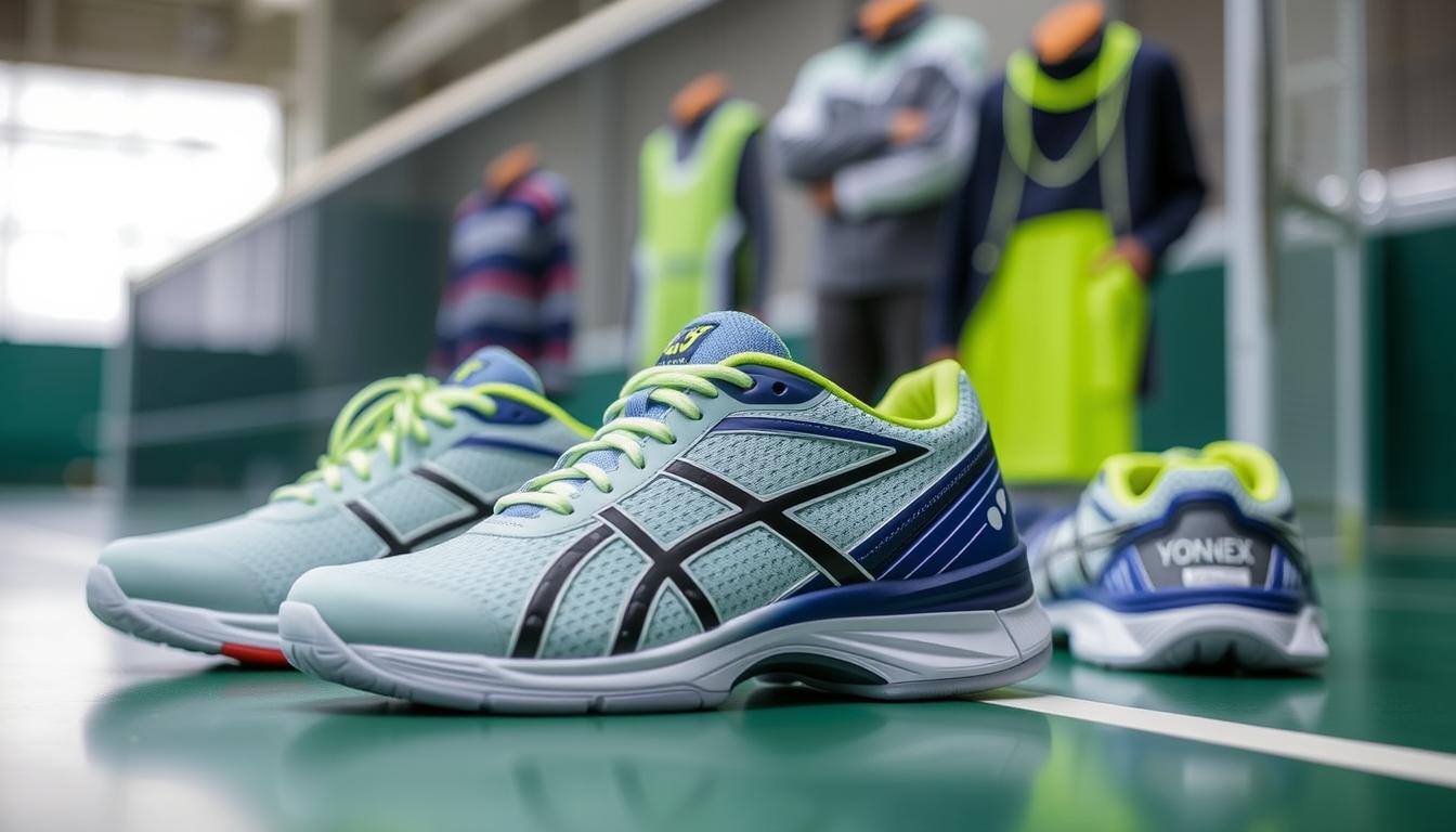 Yonex badminton shoes and clothing