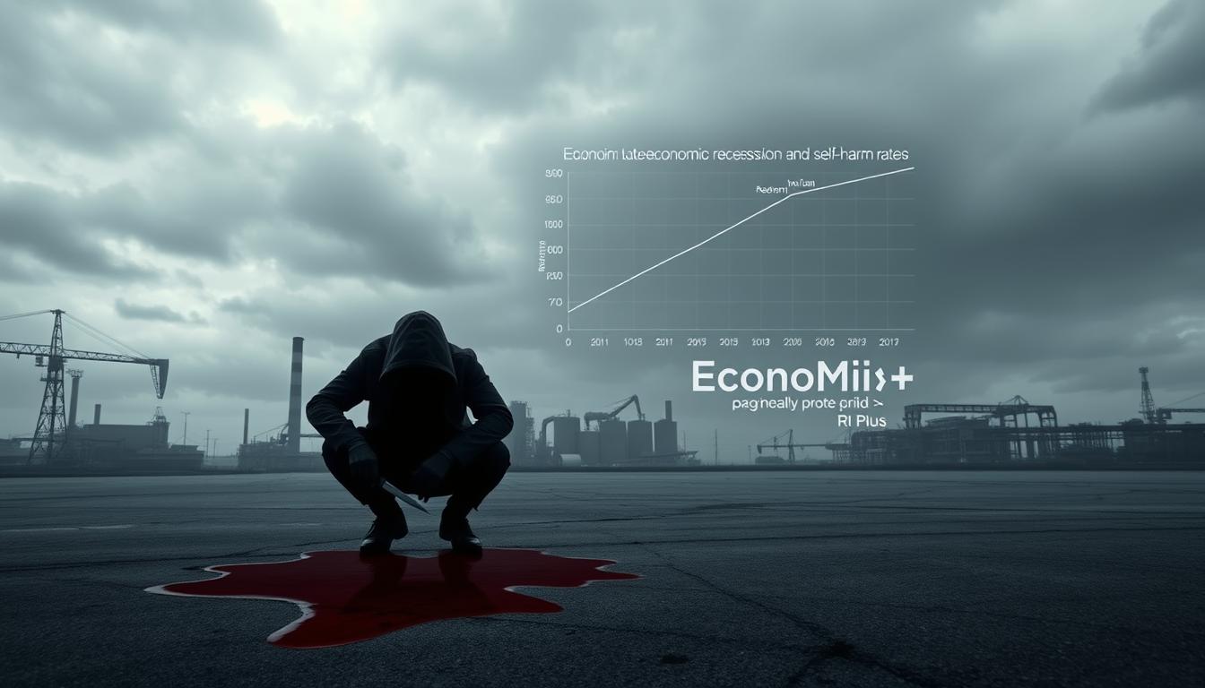 economic recession self-harm correlation