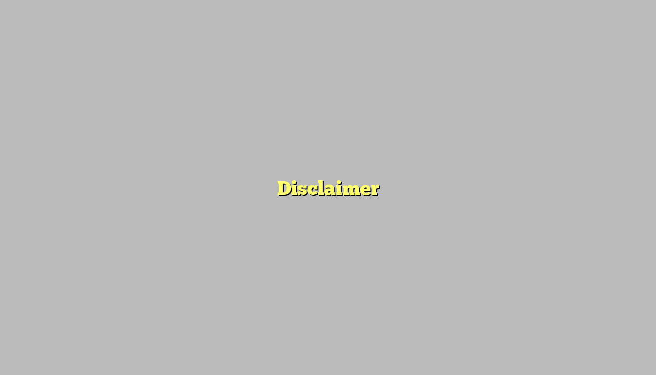 Disclaimer