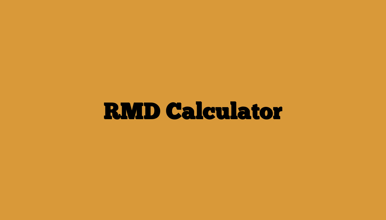 RMD Calculator